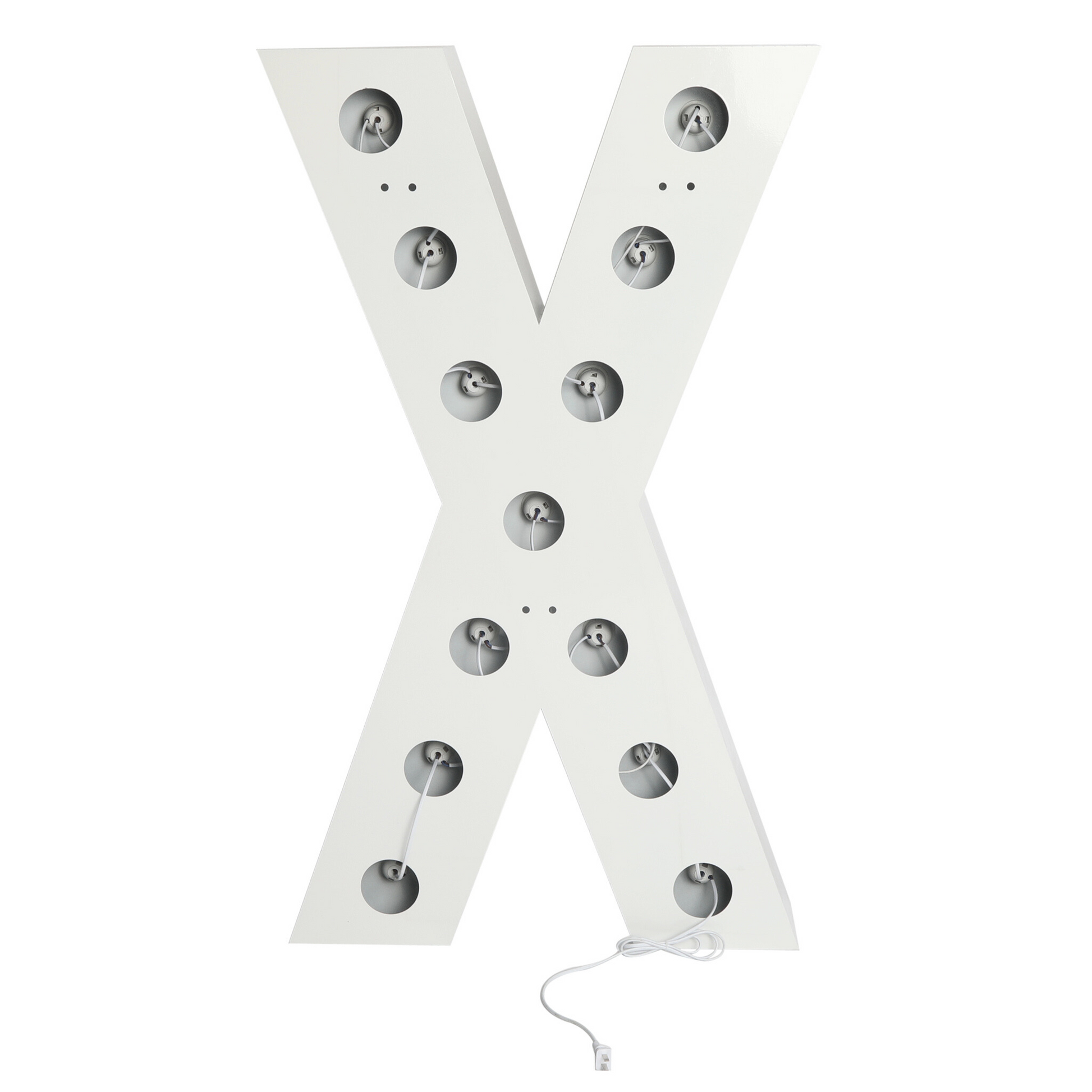 Large 4ft Tall LED Marquee Letter - X