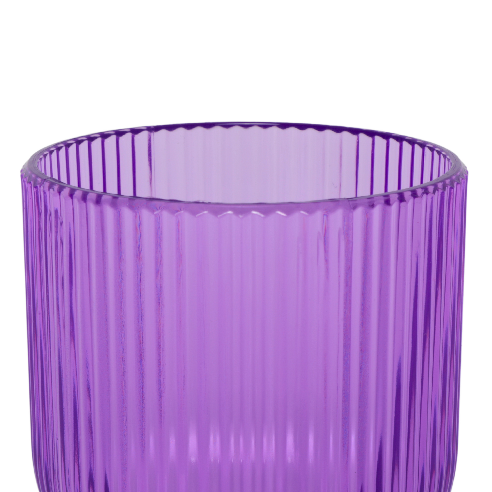 Lavender Acrylic 11oz Wine Goblets Ripple Design (6 pcs/pk)