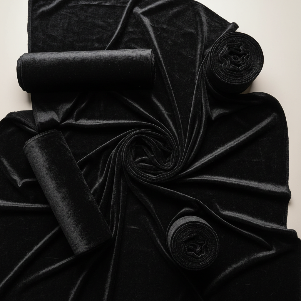 Black Velvet Fabric Roll (10 yards) - CV Linens™ Black Velvet Fabric Roll (10 yards) - CV Linens™