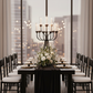 12 Arms Candle Holder Wedding Candelabra Table Centerpiece 48"H - Black.