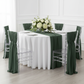 5pcs Pack of Chiffon Chair Sashes/Ties 19" x 72" - Hunter Green.