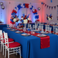 90"x132" Rectangular Oblong Premium Polyester Tablecloth - Royal Blue.