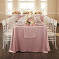 90"x156" Rectangular Satin Tablecloth - Dusty Rose/Mauve.