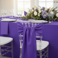 Accordion Crinkle Taffeta Chair Sash 7"x108" - Purple.