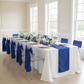 Accordion Crinkle Taffeta Chair Sash 7"x108" - Royal Blue.