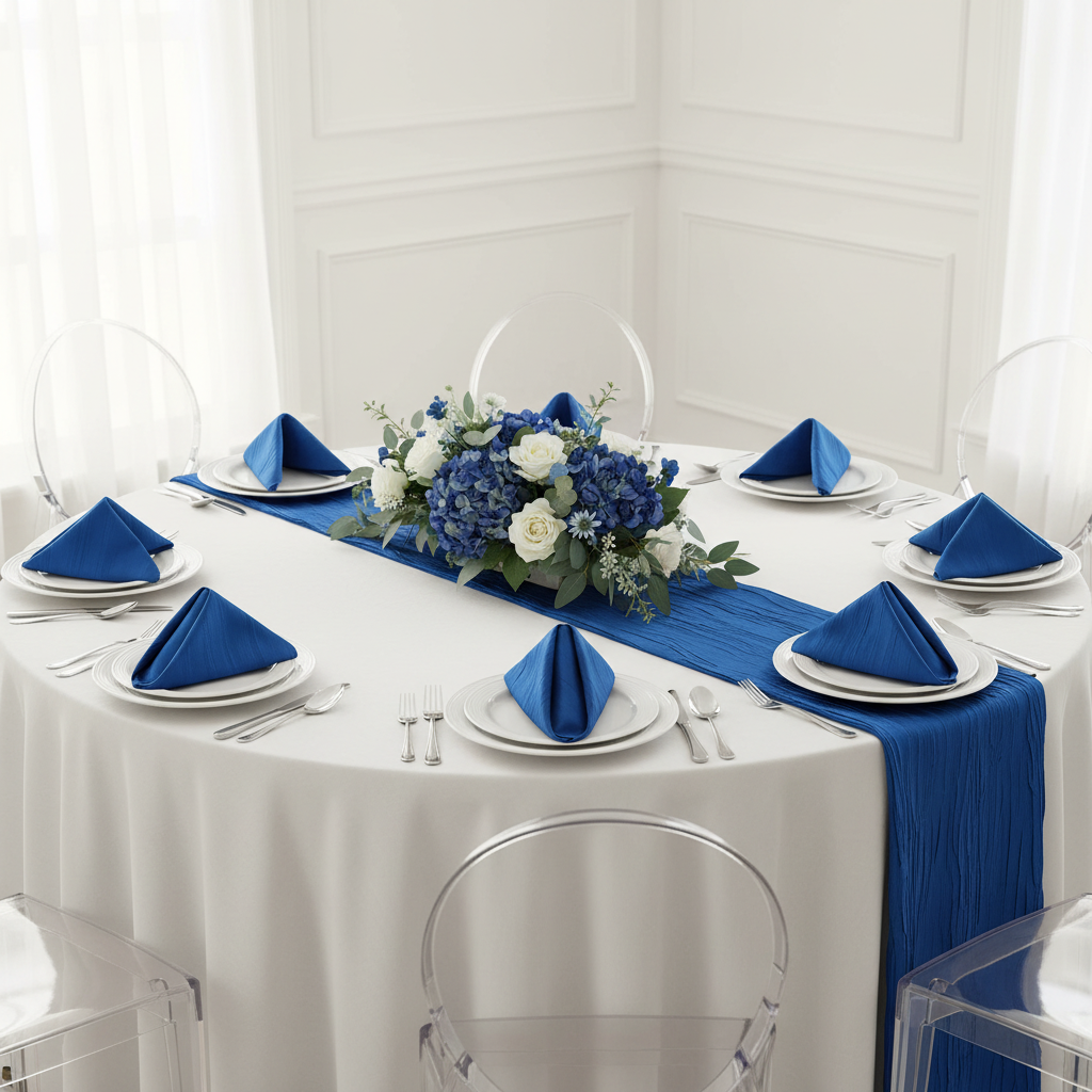 Accordion Crinkle Taffeta Napkin 20