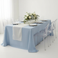 Taffeta Tablecloth 90"x156" Rectangular - Baby Blue.