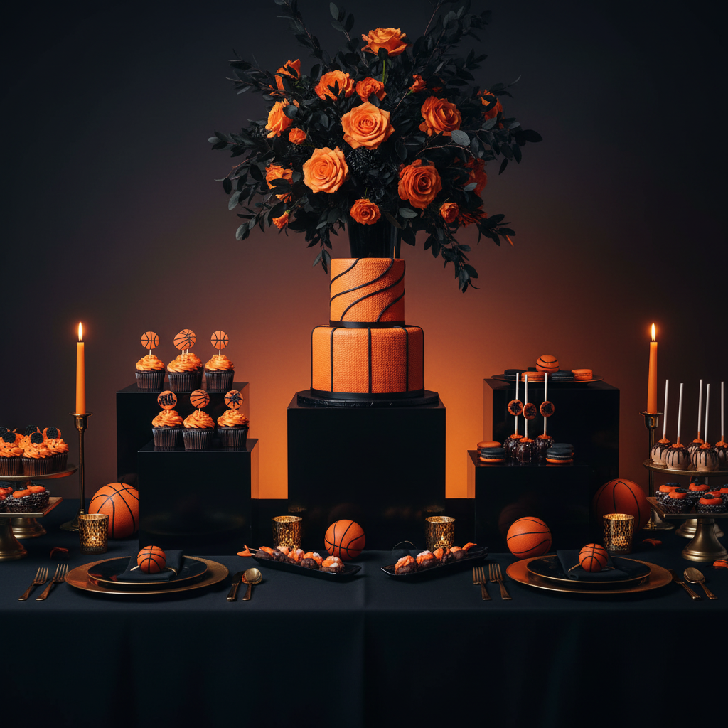Black Square Pedestal Cake/Dessert Display Stands 5 pcs/set.