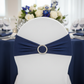 Buckle Spandex Stretch Chair Band - Navy Blue.