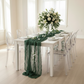 Cheesecloth Table Runner 25" x 16ft - Hunter Green.