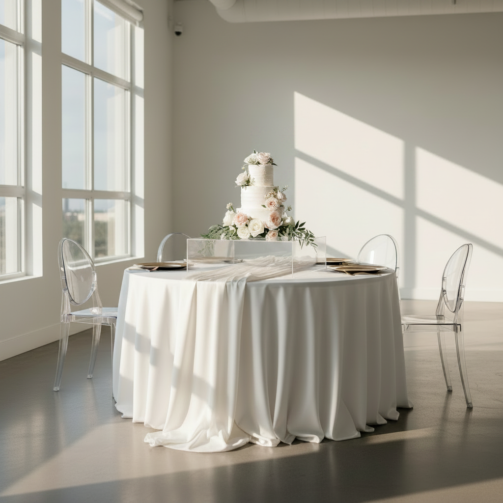 Clear Acrylic Cake Box Stand 18