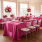 Crinkle Shimmer 90"x156" Rectangular Tablecloth - Fuchsia.