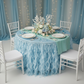 Curly Willow 14ft Table Skirt - Baby Blue.