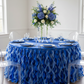 Curly Willow 14ft Table Skirt - Royal Blue.