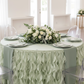 Curly Willow 14ft Table Skirt - Sage Green.