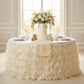 Curly Willow 17ft Table Skirt - Ivory.