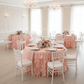 Curly Willow 21ft Table Skirt - Blush/Rose Gold.