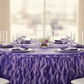 Curly Willow 21ft Table Skirt - Purple.