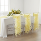 Curly Willow Chair Sash - Pastel Yellow.