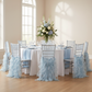 Curly Willow Chiavari Chair Back Slip Cover - Baby Blue.