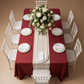 Economy Polyester Tablecloth 90"x132" Oblong Rectangular - Red.