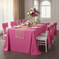 Economy Polyester Tablecloth 90"x132" Oblong Rectangular - Fuchsia.