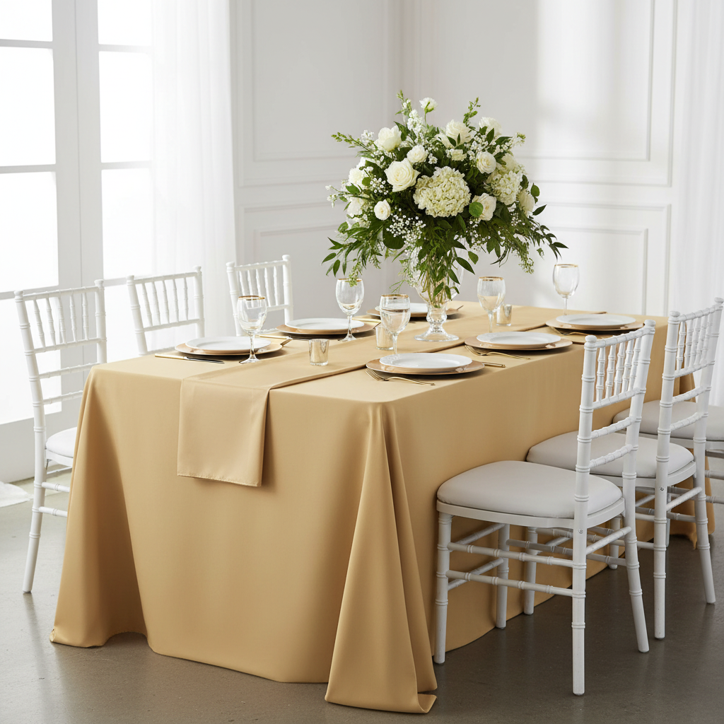 Economy Polyester Tablecloth 90