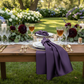 Eggplant Plum Lamour Satin 20x20 Napkin outdoor wedding reception