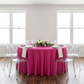 Satin 108" Round Tablecloth - Fuchsia.