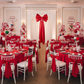 Giant Fabric Bow for Backdrop - Red.