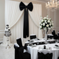 Giant Fabric Bow for Backdrop - Black.