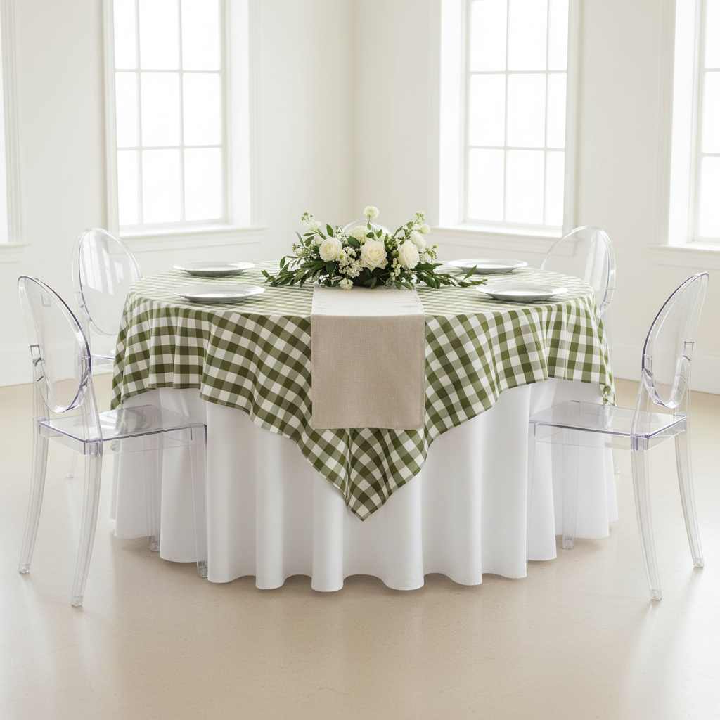 Gingham Checkered Square 70