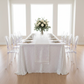 Glitz Sequin 90"x132" Rectangular Tablecloth - Iridescent White.