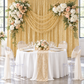 Glitz Sequin Mesh Net 16ft H x 52" W Drape/Backdrop panel - Gold.