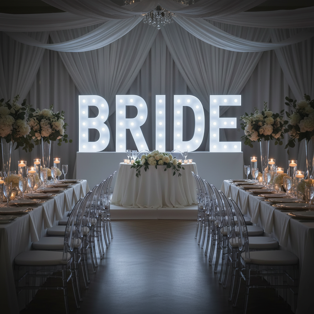 Large 4ft Tall LED Marquee Letter - D.