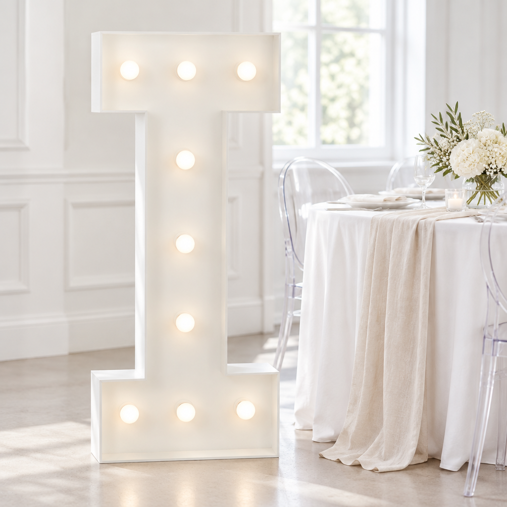 Large 4ft Tall LED Marquee Letter - I.