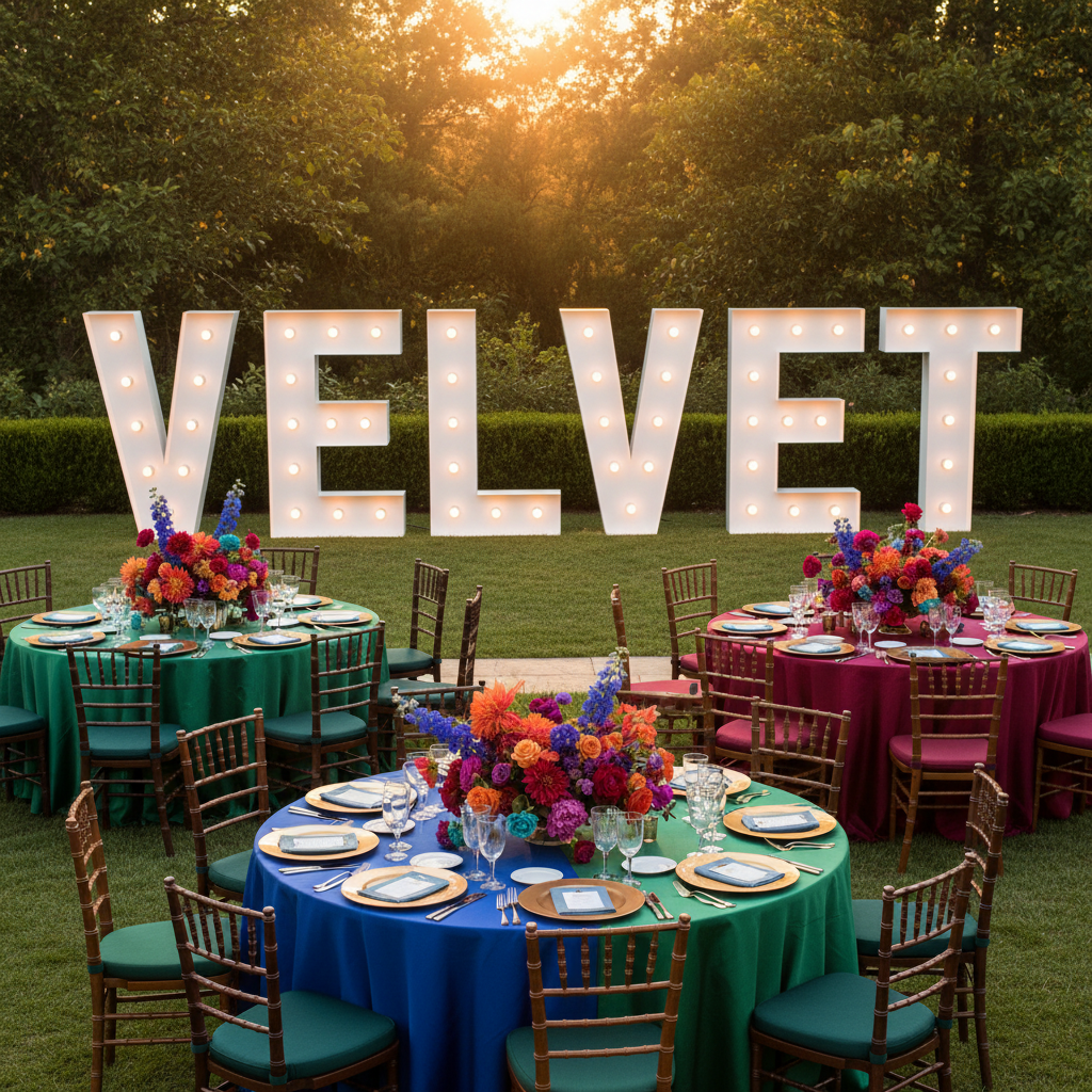 Large 4ft Tall LED Marquee Letter - V.