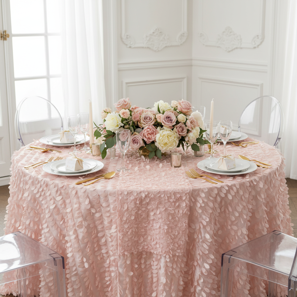 Leaf Petal Taffeta Round 120