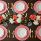 Lifestyle_Overhead-15.75in-Round-LinenCottonRayon-Placemat-CoralWhite
