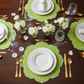 Lifestyle_Overhead-15in-Round-LinenCottonRayon-Placemat-MatchaTurquoise