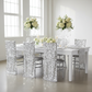 Payette Sequin Chiavari Chair Back Cover - Silver.