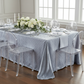 Pintuck 90"x132" Rectangular Tablecloth - Silver.