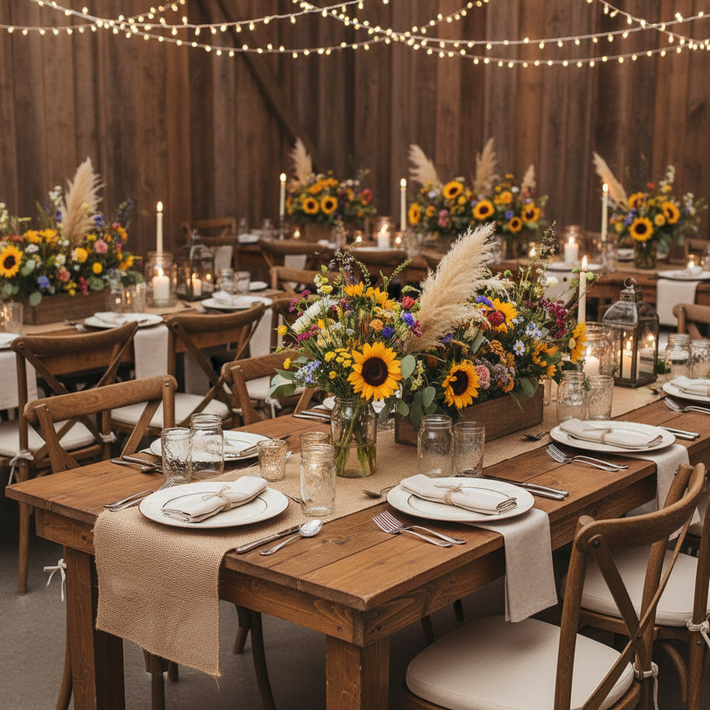 Plain Round 13" Charger Plates - Rustic.