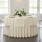 Polyester 17ft Table Skirt - Ivory.