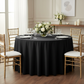 Polyester 21ft Table Skirt - Black.