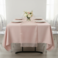60"x102" Rectangular Premium Polyester Tablecloth - Blush/Rose Gold.