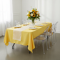 60"x120" Rectangular Premium Polyester Tablecloth - Canary Yellow.
