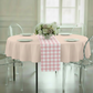 Premium Polyester 90" Round Tablecloth - Blush.