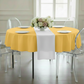 Premium Polyester 90" Round Tablecloth - Canary Yellow.