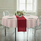 Premium Polyester 90" Round Tablecloth - Pastel Pink.